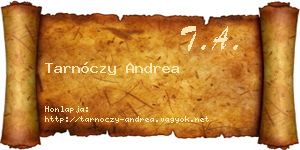 Tarnóczy Andrea névjegykártya